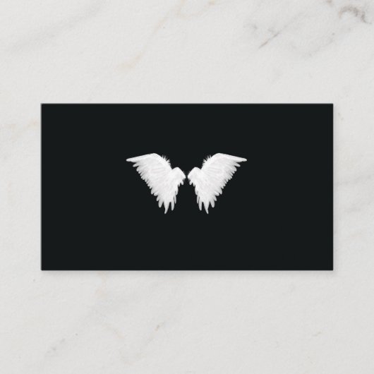 Weiß Wings Visitenkarten Visitenkarte (Vorderseite)