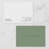 Weiß XI Visitenkarte (Vorne/Hinten)