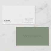 Weiß XX Visitenkarte (Vorne/Hinten)