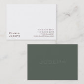 Weiß xxi visitenkarte (Vorne/Hinten)