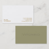 Weiß XXV Visitenkarte (Vorne/Hinten)