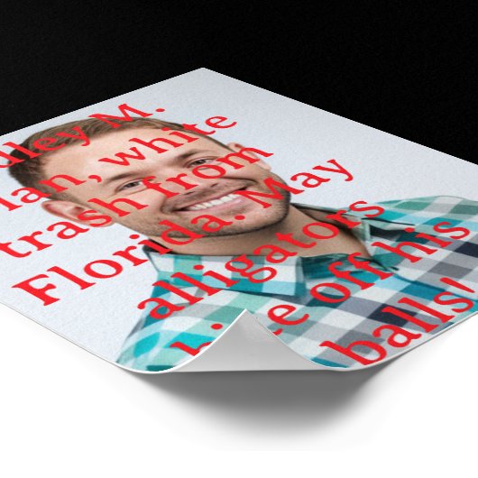 Weißabfall aus Florida Poster (Ecke)