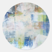 Weißabstrich III Runder Aufkleber (Vorderseite)