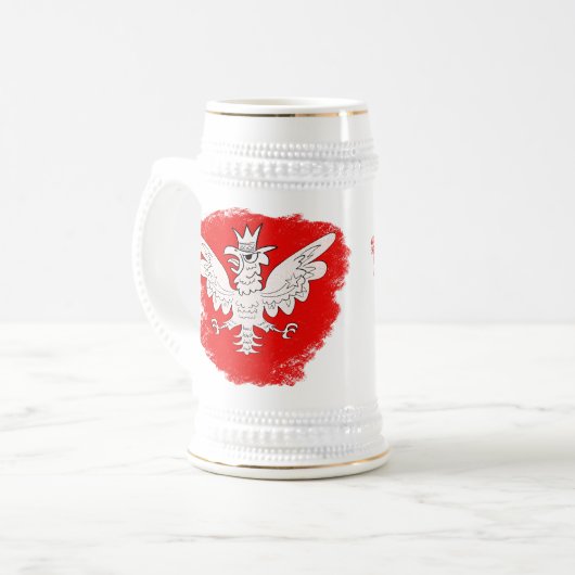 Weißadler Bierglas (Vorderseite Links)