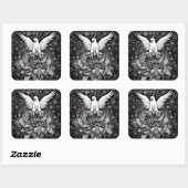 Weißadler Quadratischer Aufkleber (Blatt)