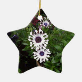 Weißafrikanischer Daisy Keramik Ornament