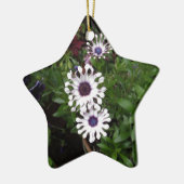 Weißafrikanischer Daisy Keramik Ornament (Links)