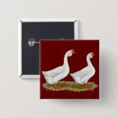 Weißafrikanischer Gänse Button (Vorne & Hinten)