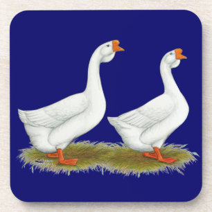 Weißafrikanischer Gänse Getränkeuntersetzer