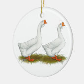 Weißafrikanischer Gänse Keramikornament (Links)