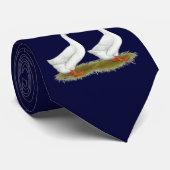 Weißafrikanischer Gänse Krawatte (Gerollt)