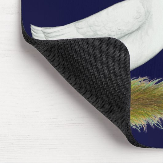 Weißafrikanischer Gänse Mousepad (Ecke)