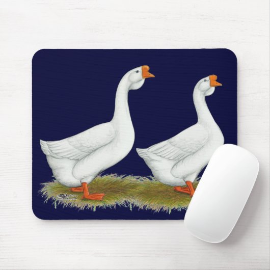 Weißafrikanischer Gänse Mousepad (Mit Mouse)