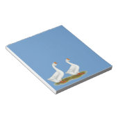 Weißafrikanischer Gänse Notizblock (angewinkelt)