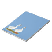 Weißafrikanischer Gänse Notizblock (Rotiert)