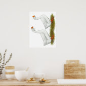 Weißafrikanischer Gänse Poster (Küche)