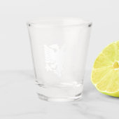 Weißalbanischer Adler Schnapsglas (Vorderseite)