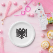 Weißalbanischer Adlerplatten Pappteller (Party)