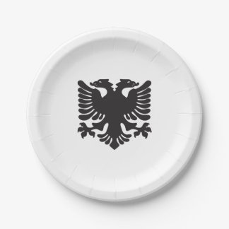 Weißalbanischer Adlerplatten Pappteller