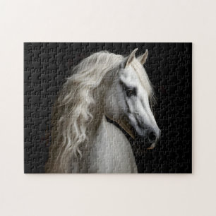 Weißandalusischer Stallion Puzzle