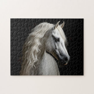 Weißandalusischer Stallion Puzzle
