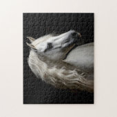 Weißandalusischer Stallion Puzzle (Vertikal)