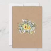 Weißballon Eukalyptus Grüne Babydusche Einladung (Rückseite)