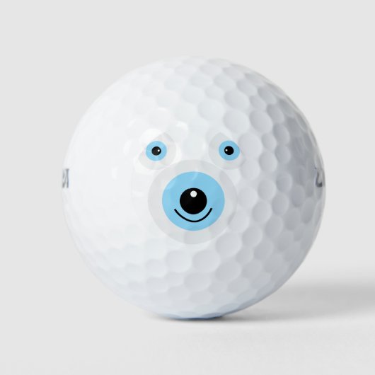 Weißbärengesicht Golfball (Vorderseite)