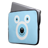Weißbärengesicht Laptopschutzhülle (Vorderseite Links)