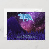 Weißbärenmoon Postkarte (Vorne/Hinten)
