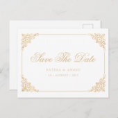 Weißbarocke muslimische Ankündigung Datum freihalt (Vorne/Hinten)