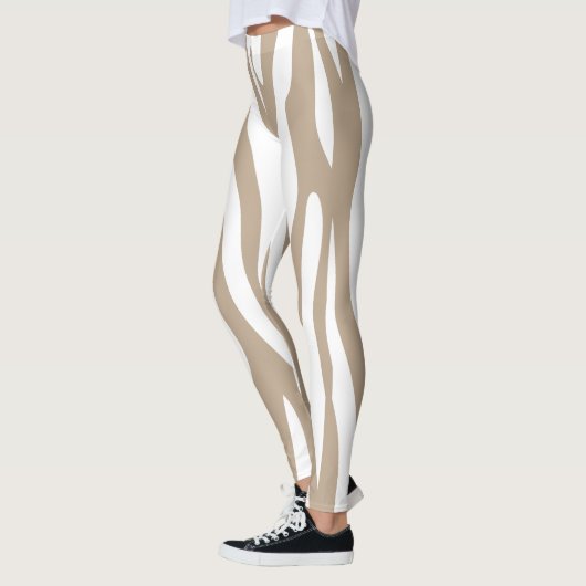 Weißbeige Leggings (Links)