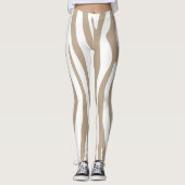 Weißbeige Leggings (Vorderseite)
