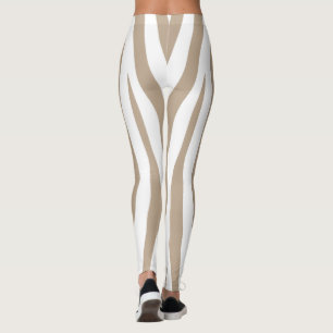 Weißbeige Leggings