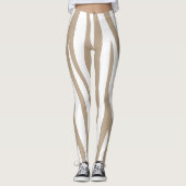 Weißbeige Leggings (Vorderseite)