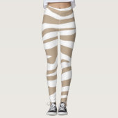 Weißbeige Leggings (Vorderseite)