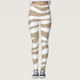 Weißbeige Leggings