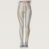 Weißbeige Leggings (Vorderseite)