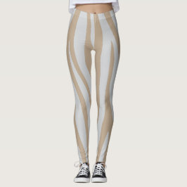 Weißbeige Leggings