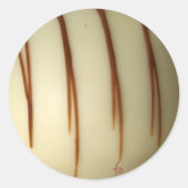 Weißbelgische Schokolade Runder Aufkleber (Vorderseite)