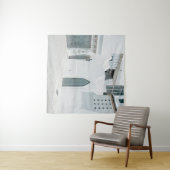 Weißbetonhaus Wandteppich (Beispiel (Horizontal))