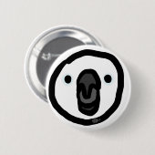 Weißbirbe "Kohaku" Button (Vorne & Hinten)