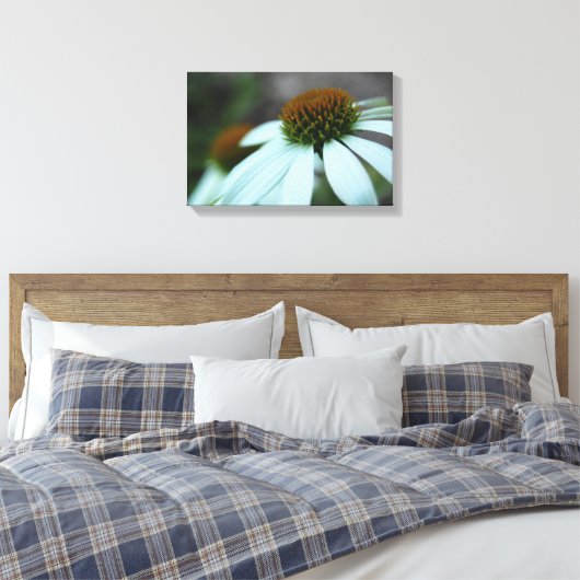 Weißblättern, Blume (Leinwand) Leinwanddruck (Insitu (Schlafzimmer))