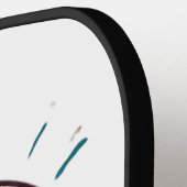 Weißblau gelb entworfen pickleball schläger (Linke Seite)