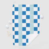 Weißblau kariert golfhandtuch (Insitu)