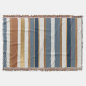 Weißblaues Gold und horizontale Kupferstreifen Decke (Vorderseite)