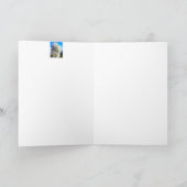 Weißblühende Birnenstange im Frühjahr Karte (Innenseite)