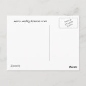 Weißblühender Ballenstock Postkarte (Rückseite)