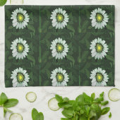 Weißblume Geschirrtuch (Gefaltet)