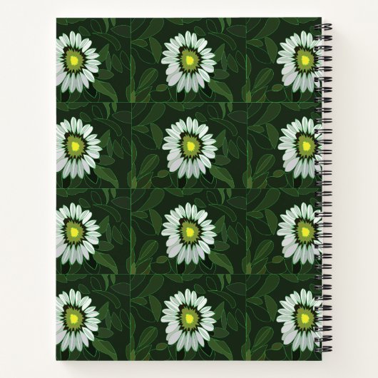 Weißblume Notizblock (Rückseite)